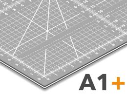 Schneidematte A1+ Nähunterlage - Patchworkmatte in grau  66cm x 96,5cm  mit cm/inch Raster *selbstheilend