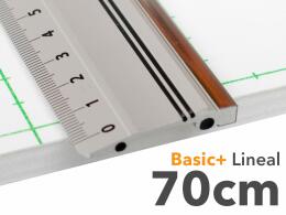 70cm Lineal aus Aluminium mit Stahlkante